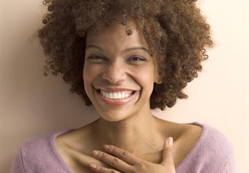 Close up shot of black woman